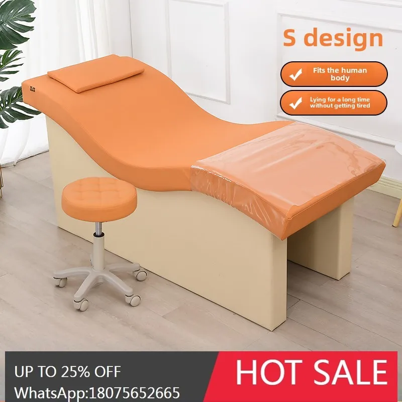 face bed ear picking solid wood massage manicure treatment bed