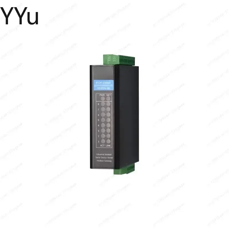 custom for 8 Channel RS485 to RJ45 Ethernet Serial Server Industrial DIN Rail Mount Isolated Modbus TCP IP Converter Module