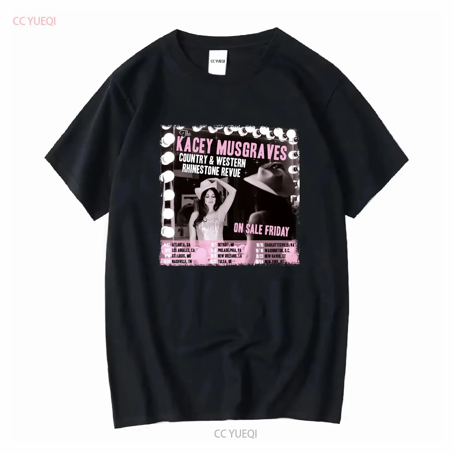 Kacey Musgraves Country Western Rhinestone Revue T Shirt All Size long or short sleeves vintage Washed Stylish fashion