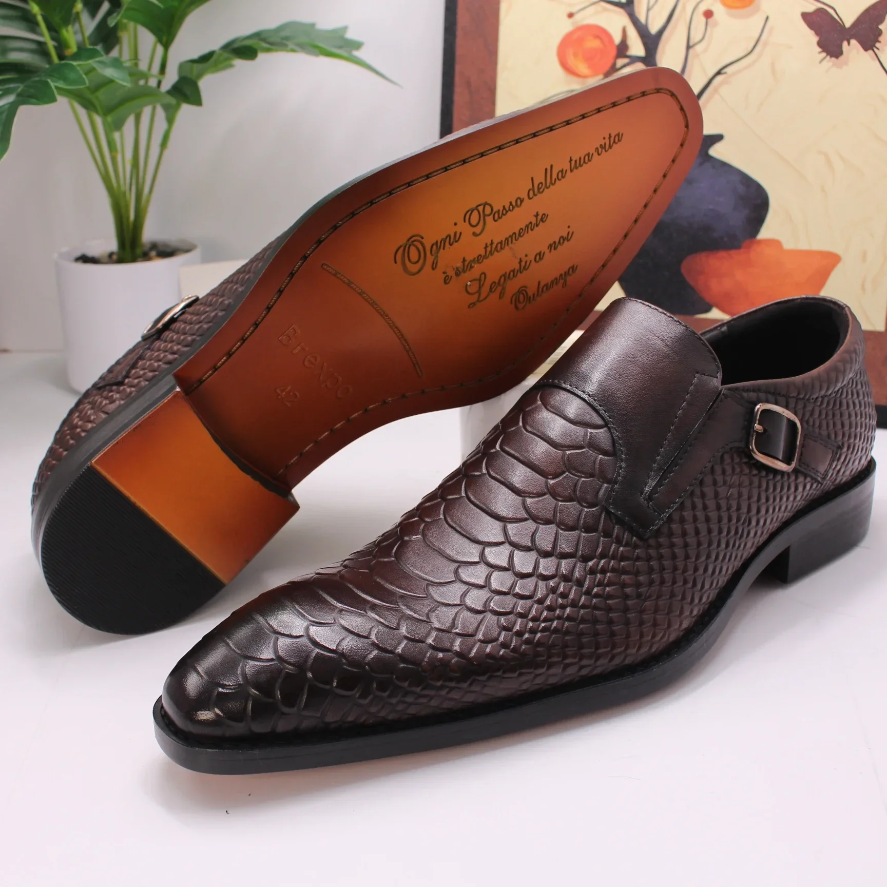 Luxury Men Shoes Comfortable Loafers Monk Footwear High Quality Handmade Casual Business For Males Sapatos Formais Masculinos