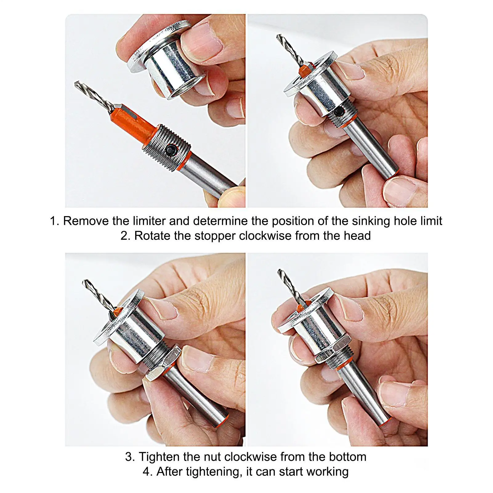 Countersink Drill Bits Multifunctional Woodworking Tools Woodworking Countersink Drill Bit For Furniture Making Door Window