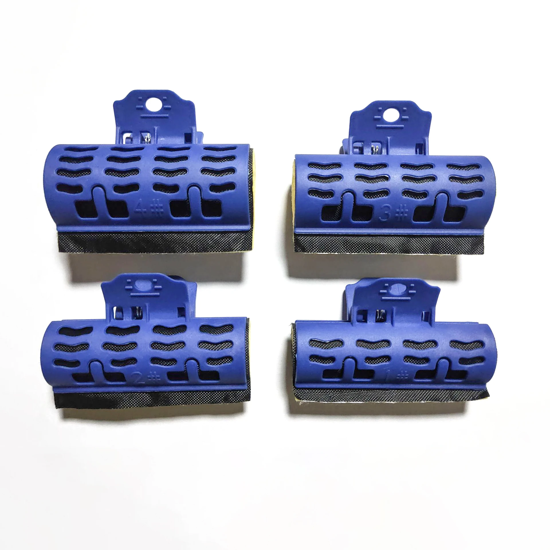 15pcs/set Hair Perm Clips with Sponge Digital Hot Curler Rollers Butterfly Claw for Salon Thermal Perming Rods Bars Clamps 1697