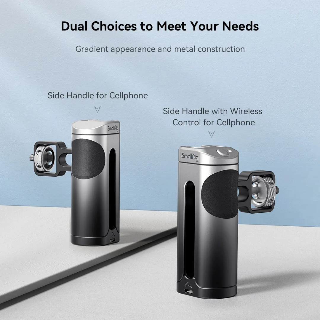 SmallRig สำหรับ iPhone 13 12 Samsung Galaxy จับด้านข้างไร้สายควบคุมอลูมิเนียม Universal Handle สำหรับ HUAWEI OPPO 3838