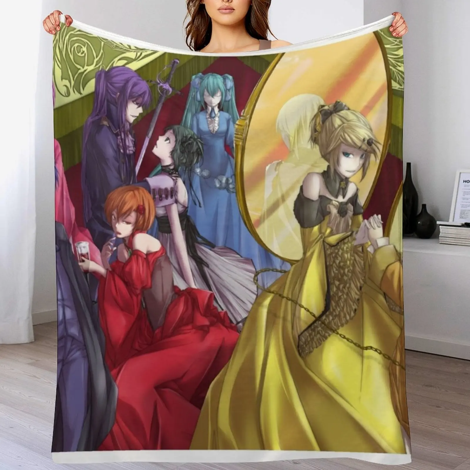 cronicas-mallucidas-vocaloid-throw-blanket-camas-de-inverno-cobertores-xadrez-macios