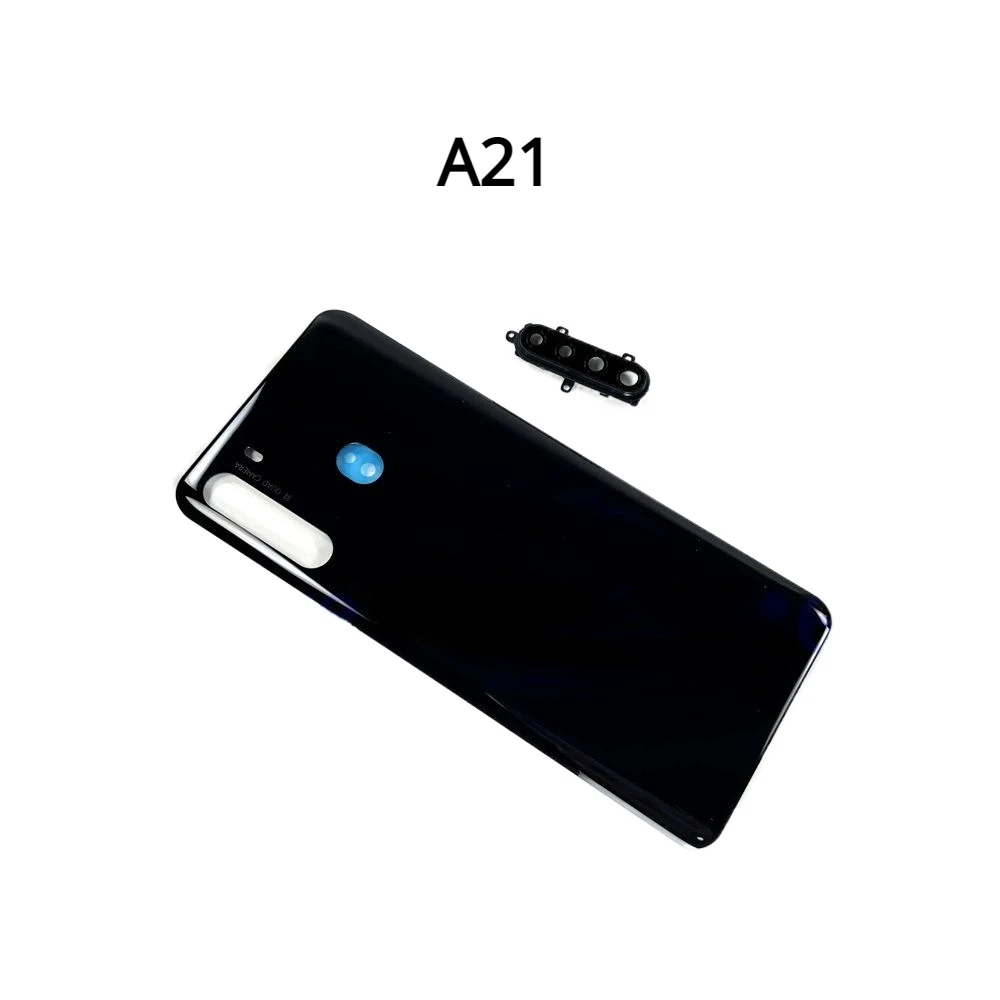 Back Cover For Samsung Galaxy A21 A215 SM-A215 Rear Door Housing Case Battery Cover +Middle Frame Repair Parts