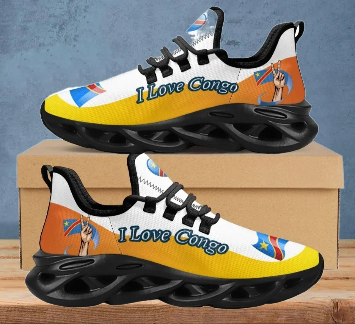 

Mesh Vet Shoes for Women Congo Flag Brand Design Female Lightweight Flat Sneakers Ladies Lace Up Tennis Footwear