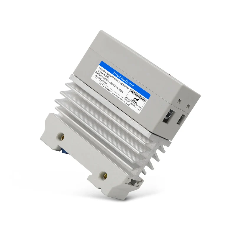 10A 25A 40A 60A 80A 100A Single Phase Slim SSR Solid State Relay With Heat Sink Industrial Relay DIN Rail Mount