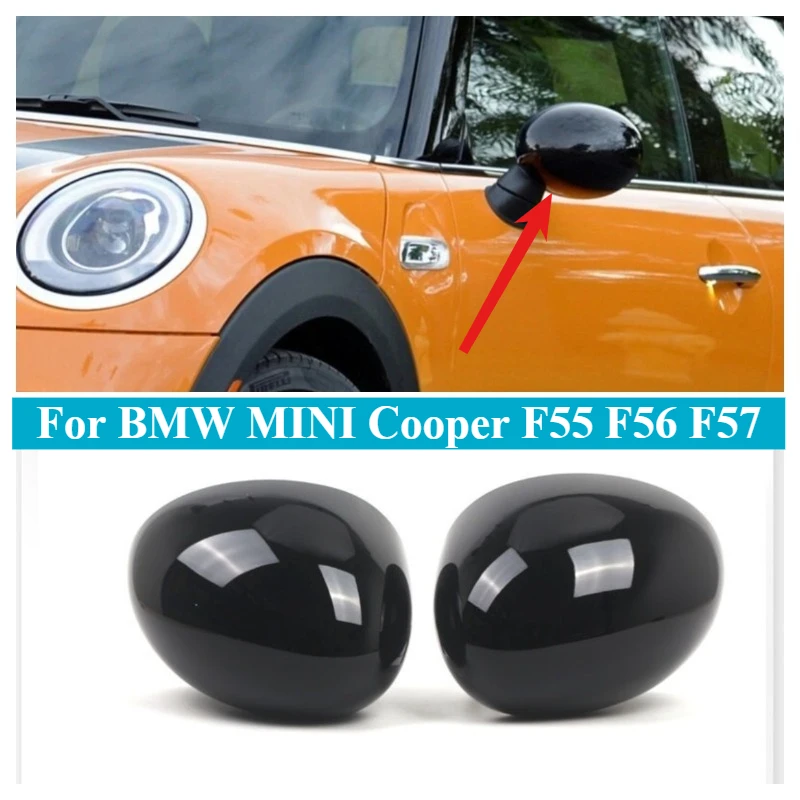 

For BMW MINI Cooper F55 F56 F57 Rearview Mirror Cover Cap Door Wing Mirror Housing Trim Replacement Exterior Accessories refit