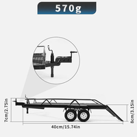Simulation Metal Trailer Frame for 1/18 RC Crawler TRX4-M Chevrolet K10 Defender Bronco Scx24 Fms18 Fms24 Upgrade Parts