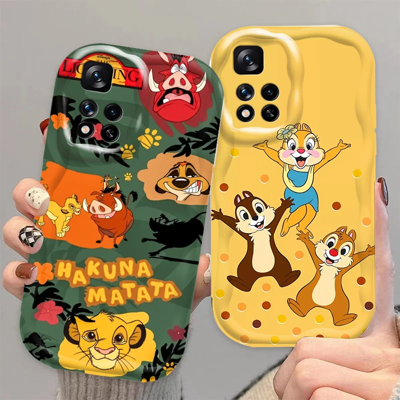 

Disney Cartoon Lion King Cool For Xiaomi Redmi Note 13 12 12S 11S 11 10 9 8 10A 9C 9T Pro Plus 5G Wave Oil Cover Phone Case