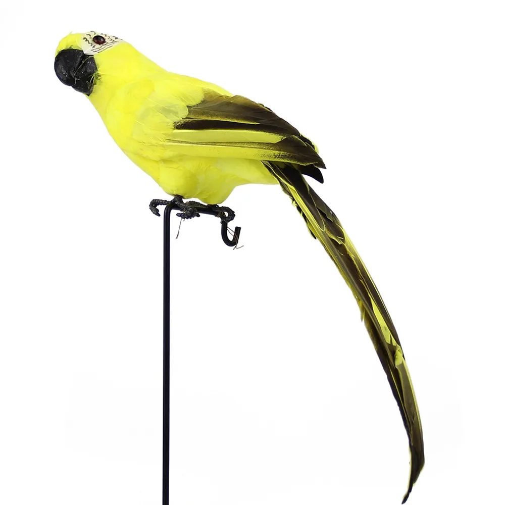 25cm/35cm/45cm/60cm Simulation Parrot Multicolor Foam Artificial Bird Model Photo Props Garden Decorative Bird Garden Ornament