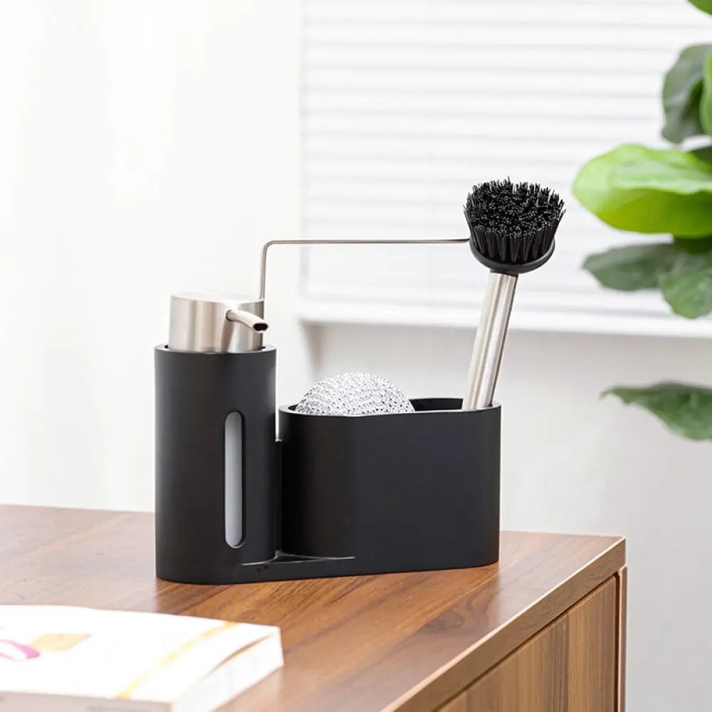 Durable Soap Dispenser Pump Bottle For Kitchen Sink Dishwashing Liquid Holder Countertop Organizer Matte Texture Tool