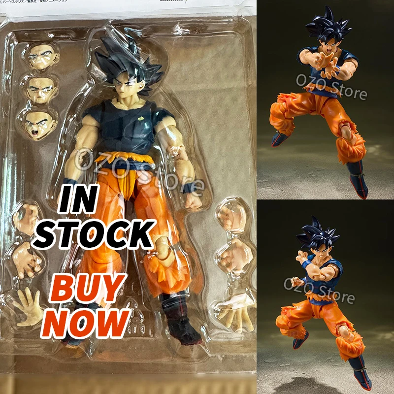 SHF Dragon Ball Figures Super Son Goku Migatte No Goku Kizashi Action Figure GBZ Joint Movable Collection Model Doll Toys Gift