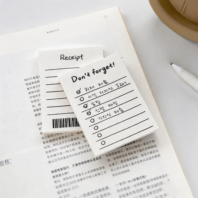 Minimalist Mini Notepad, Tearable Daily To-Do List Planner for Students, Small Notebook for Notes and Memos 3