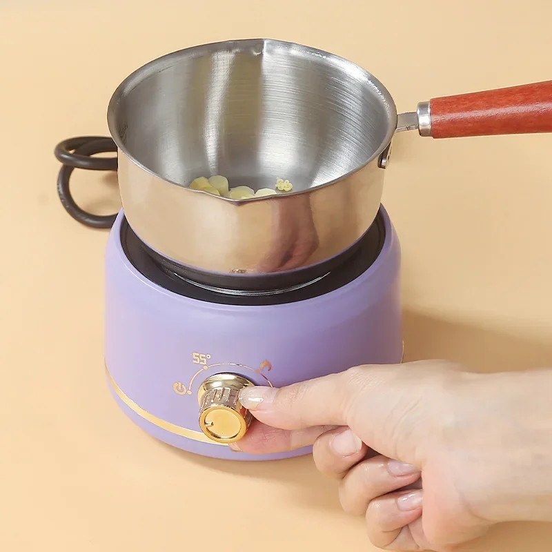 

2025 DIY Tool Wax Bottle Sugar Butter Melting Pot Heating Furnace Insulation Hot Milk Stainless Steel Mini Melting Wax Pot