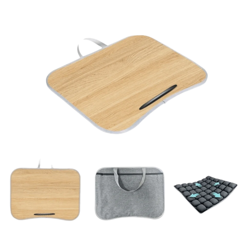 

Soft Pillow Cushion Laptop Lap Desk Ergonomic Portable Design Multifunctional Laptop Desk Foam Particles Filled Hard Mouse Pad