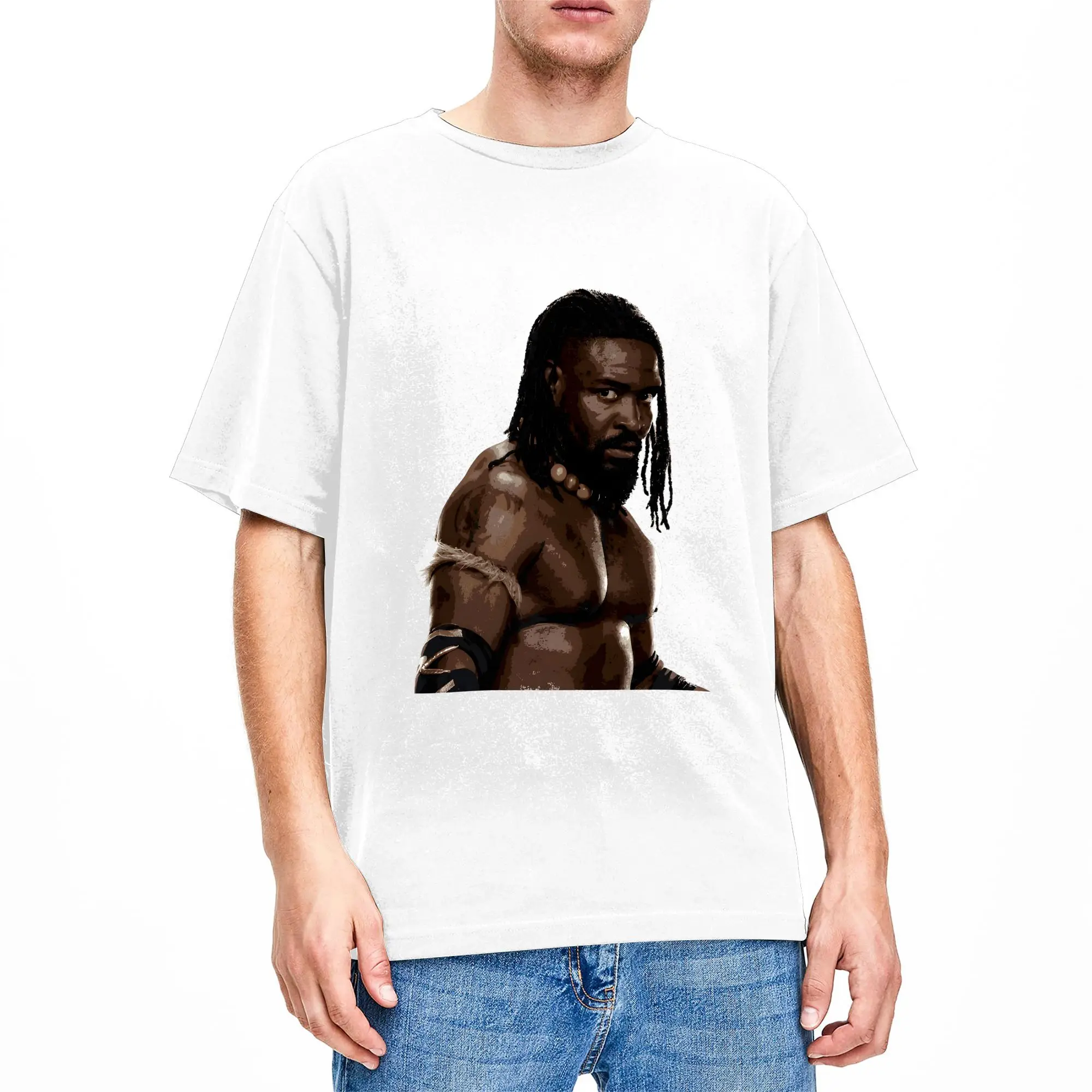 Men Oba Femi The Ruler Profile Art T Shirts  Cotton Top Tees Beach Vintage Short Sleeve T Shirt O-Neck Hip Hop Casual Tee Shirt