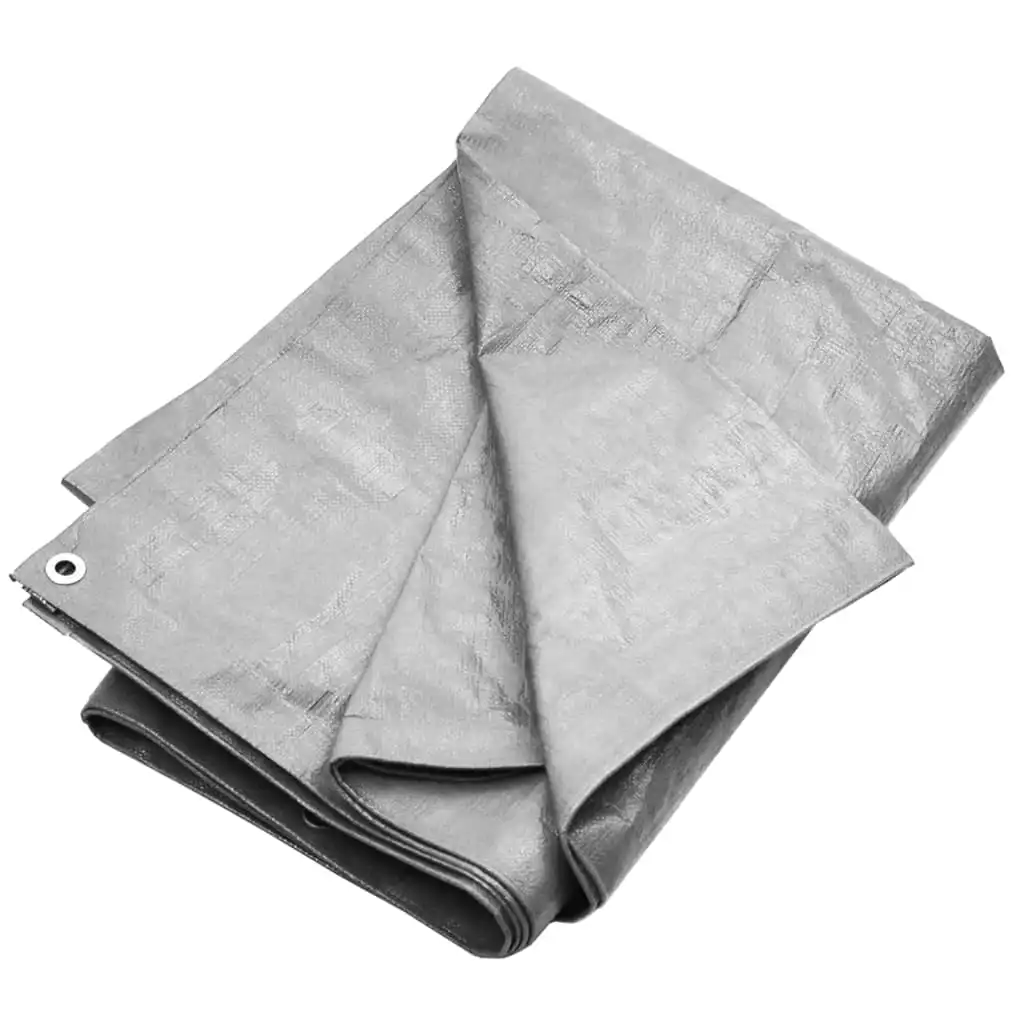 3x3m3x5m 4x4m 4x8m Grey Gardening HDPE Tarpaulin Plastic Shelter Film Outdoor Waterproof Tarp Cloth Balcony Awnings Tarp 180g/m²