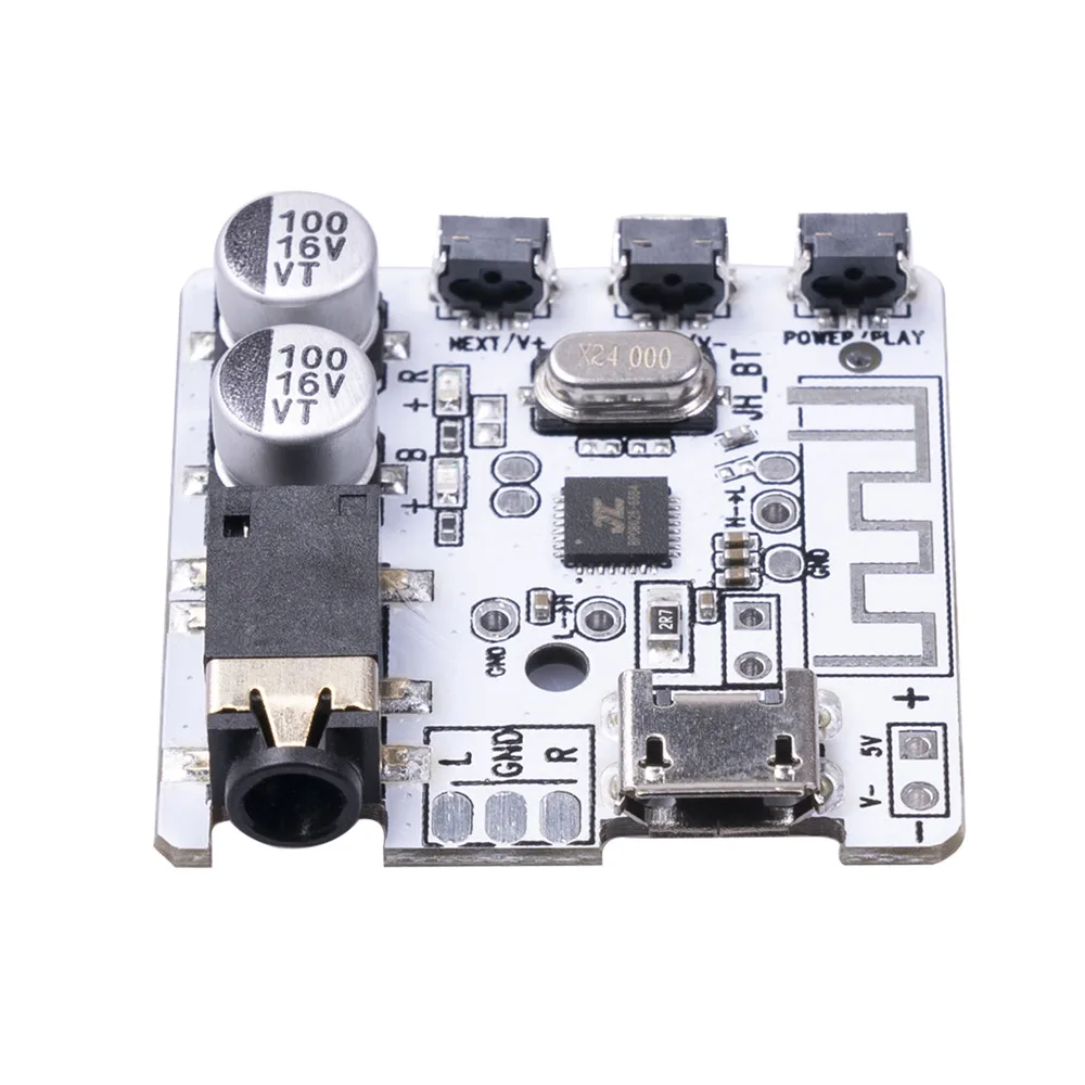 Wireless Decoder Board Module High Efficiency High Stability 2 Control Ports Micro 5p Interface Audio Device Good Transmission