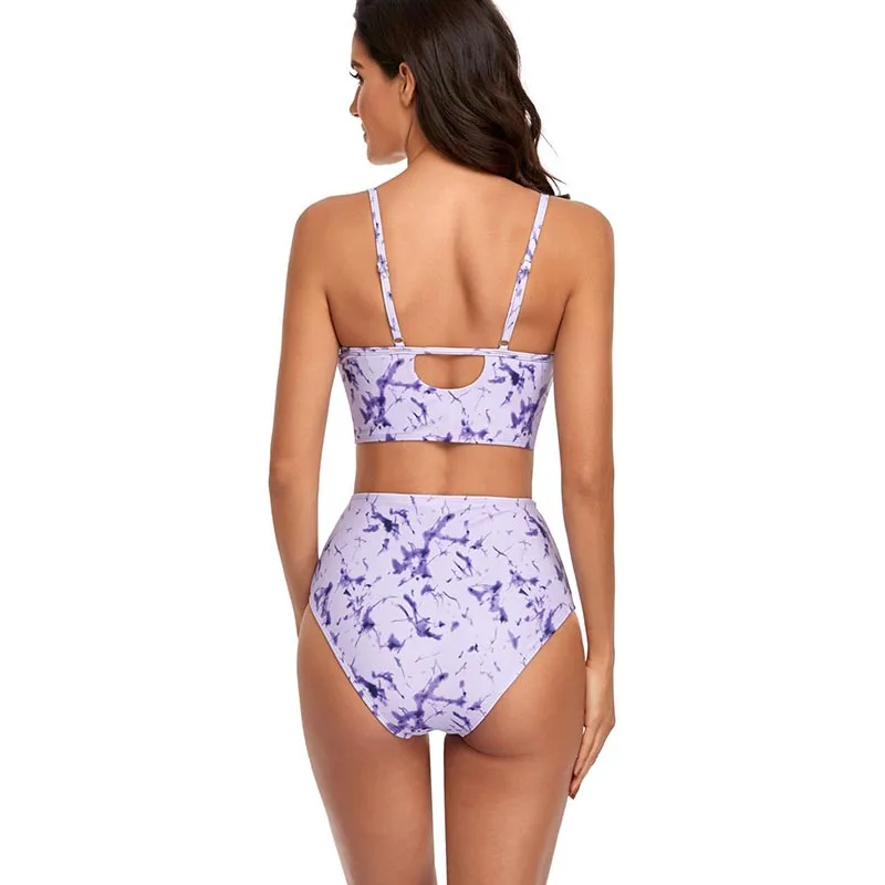 Sexy Feminine Bikini Swimsuit 2 Piece Swimwear Bathing Suit Split Print Comfortable Beachwear Trajes De BañO Mujer