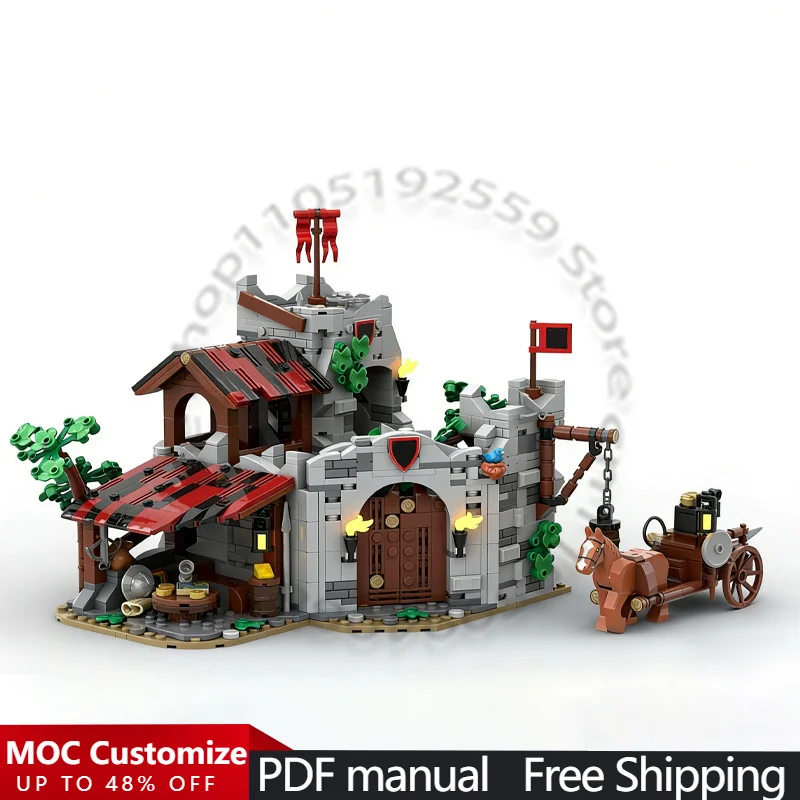 

Модульный конструктор Wolfpack Den MOC, 1605 деталей, креативный дизайн, развивающая игрушка DIY, подарок на Рождество