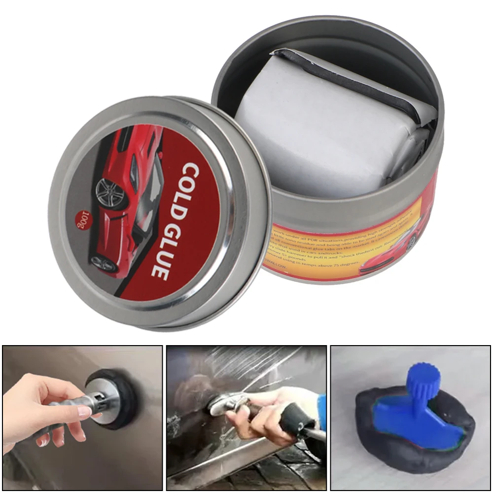 Tragbarer Kaltkleber für schnelles Fixieren, Kaltkleber, Dent Puller, Auto-Dent Puller und Entferner, Reparaturen von Dellen schnell