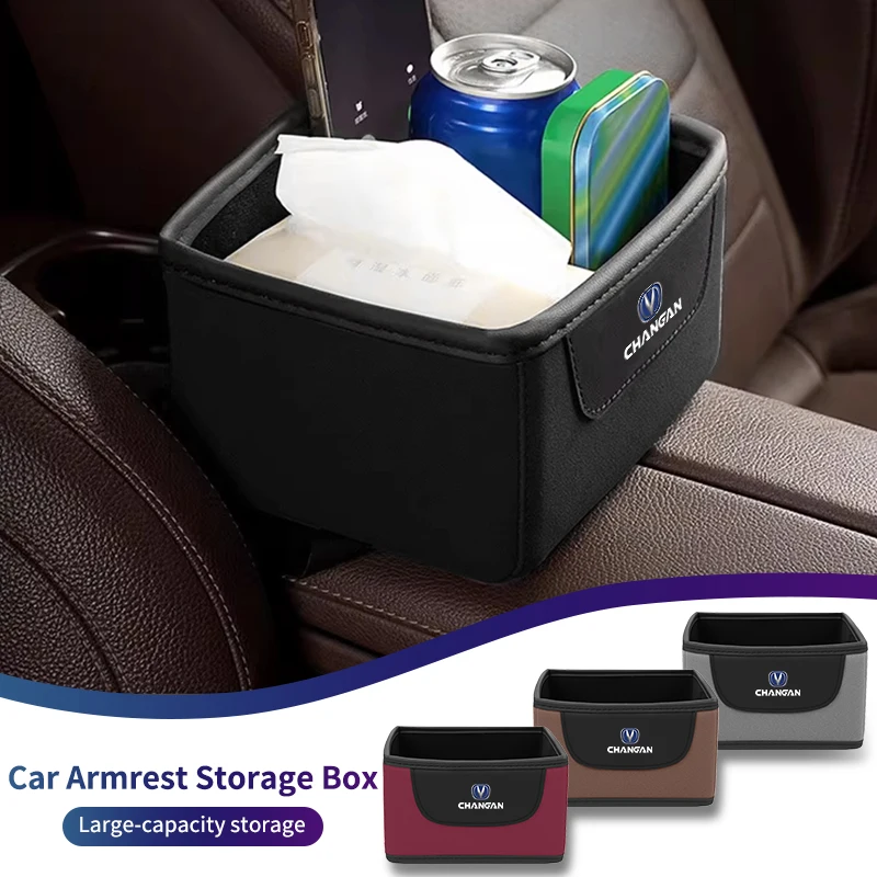 

Car armrest box leather storage and organizing box For Changan CS75 CS35 CS15 CS95 RAETON CX70 CS55 EADO CX20 CS15EV Alsvin
