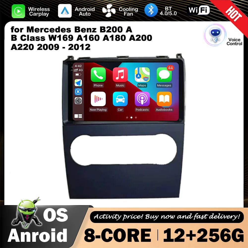 

9 '' for Mercedes Benz B200 A B Class W169 A160 A180 A200 A220 2009 - 2012 Android OS Car Multimedia Video Player GPS Navi WiFi