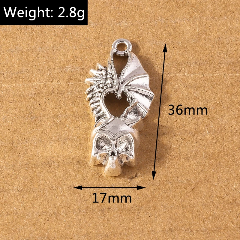 4 Stück Legierung Religiöses Kreuz Charms für Schmuckherstellung Gothic Punk Metall Anhänger DIY Ohrringe Halskette Zubehör Zubehör – Detail 13