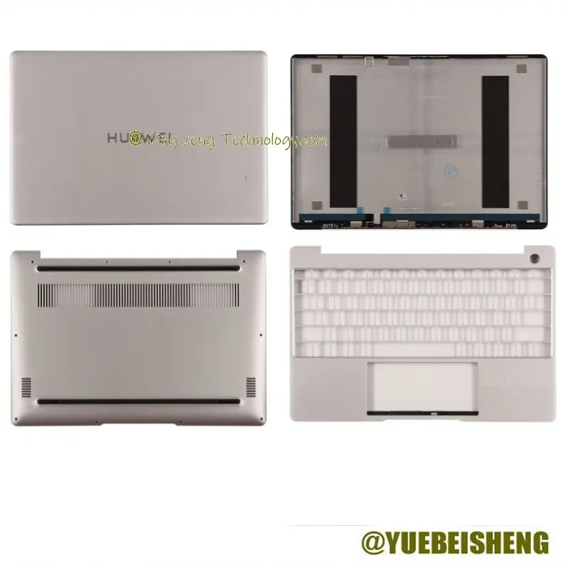 YUEBEISHENG    New/org For HUAWEI Matebook 13 HNL-WFQ9 HNL-WFP9 Series LCD Back Cover /Palmrest Upper cover /Bottom cover,Silver