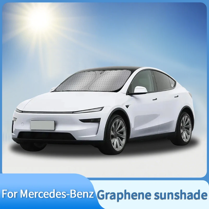 

Графеновый автомобильный солнцезащитный козырек для Mercedes Benz AMG GLE CLA GLC GLCL B S G Автомобильный солнцезащитный козырек на лобовое стекло Теплоизоляция Автомобильные аксессуары