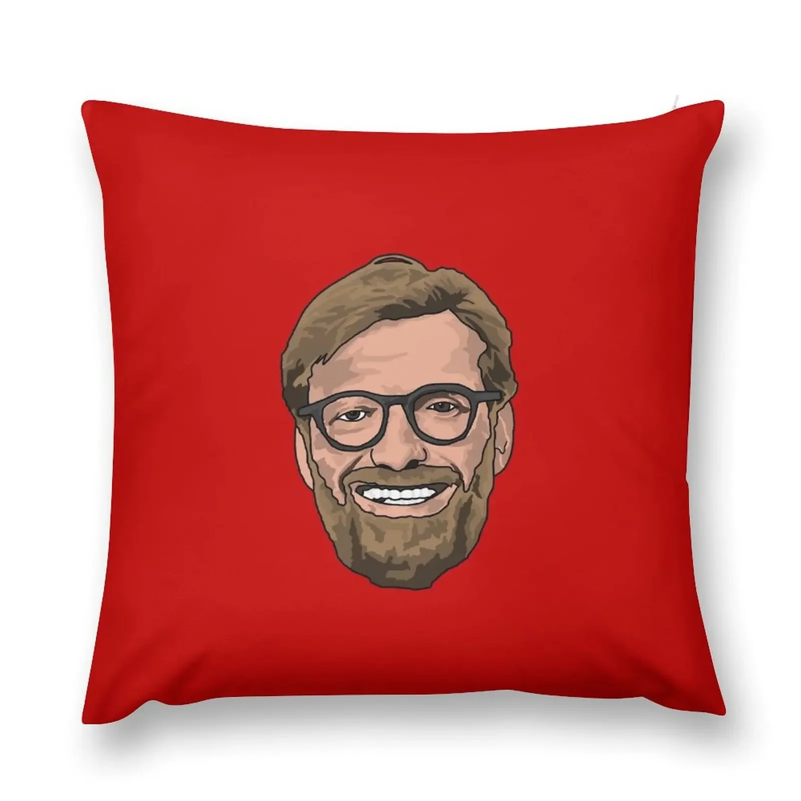 Klopp Face Throw Pillow Decorative Cushions Pillow Cases New year Sofa Cushions Covers pillow