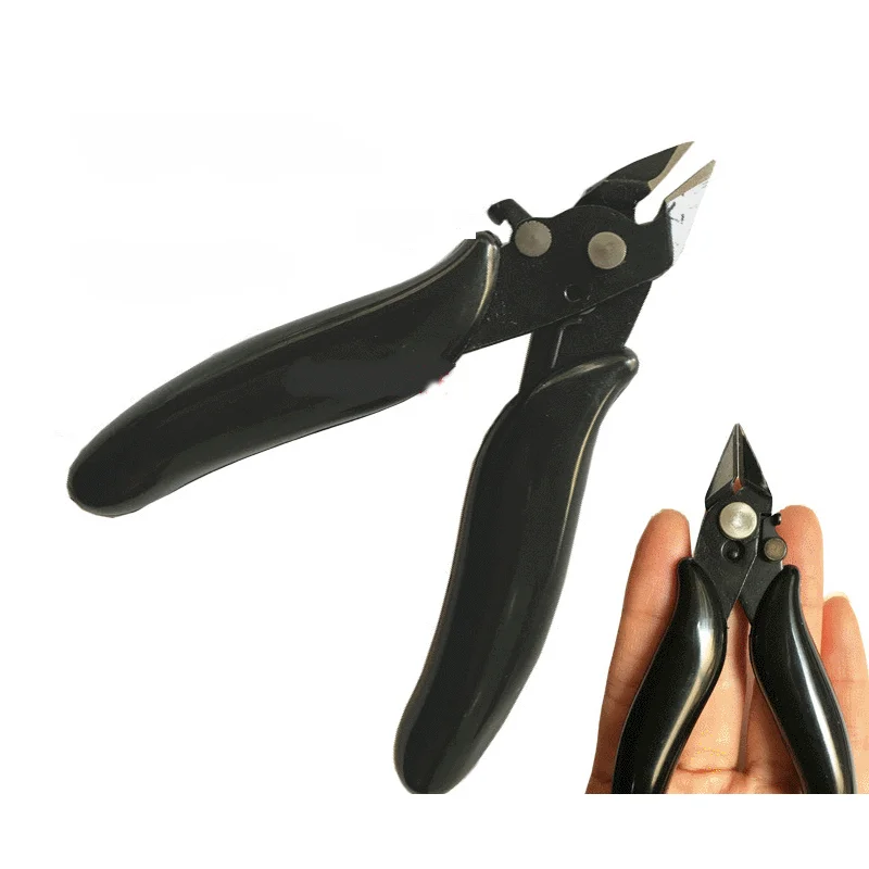 Diagonal Pliers 3.5 Inch Mini Wire Cutter Small Soft Cutting Electronic Pliers Wires Insulating Rubber Handle Model Hand Tools