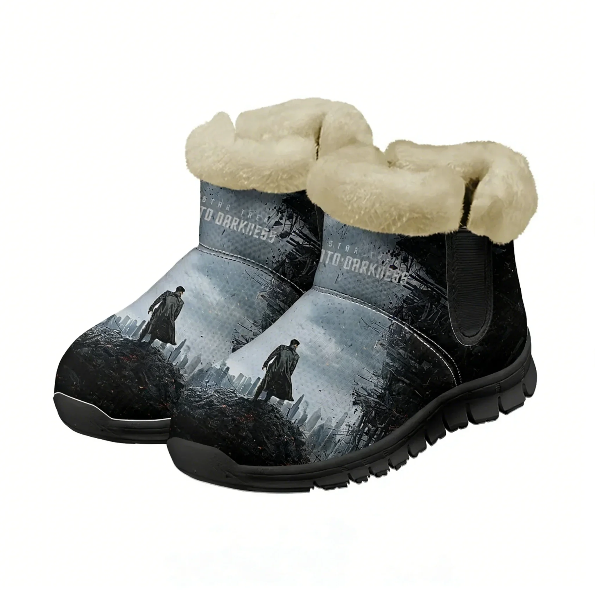 Star Trek Into Darkness Snow Boot Mens Womens Teentager Warm Boot High Quality Fashion Casual Lightweight Sneakers Custom Shoes