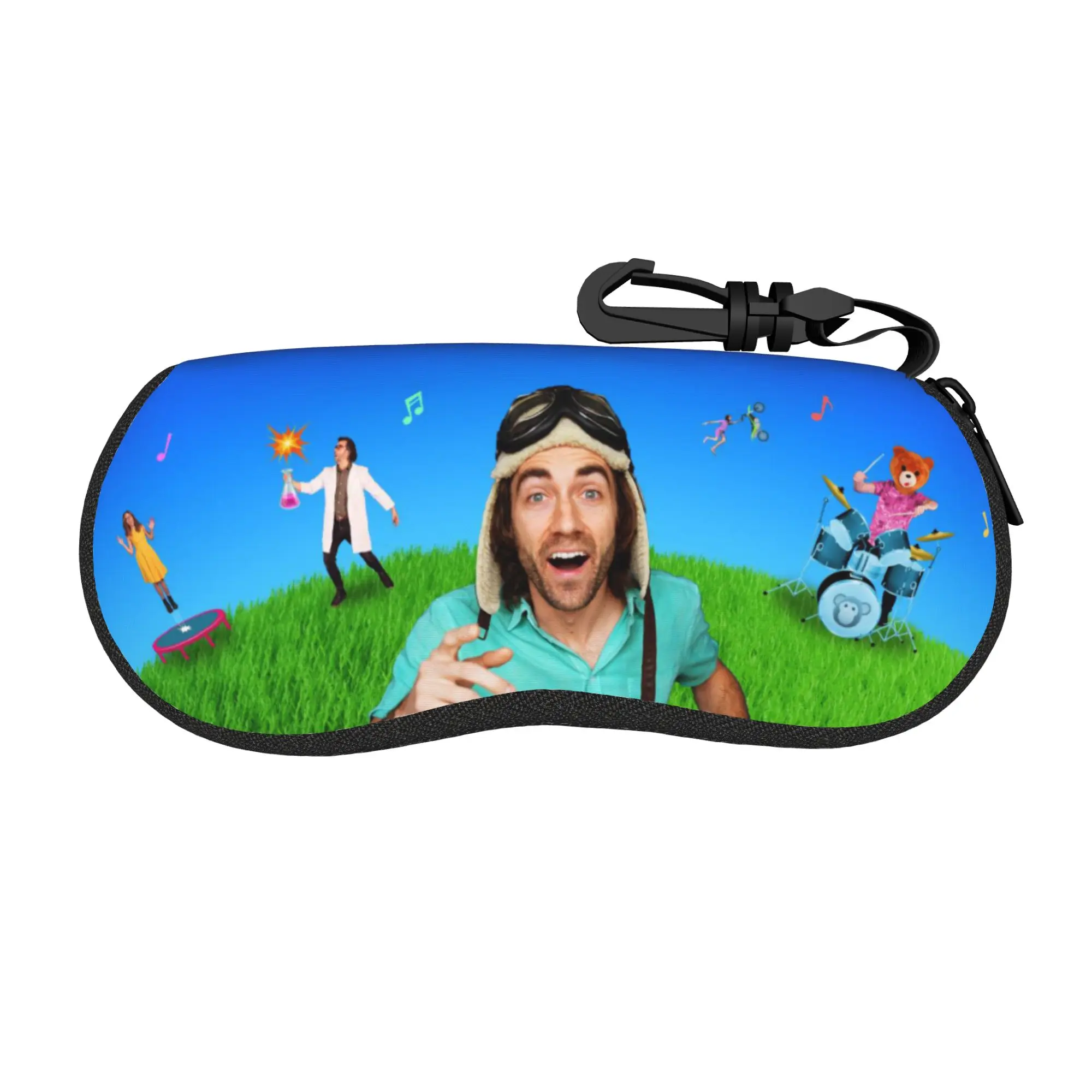 Danny Go Dance Song Glasses Case Girls Printing Zipper  Glasses Storage Box Print Eyeglasses Box