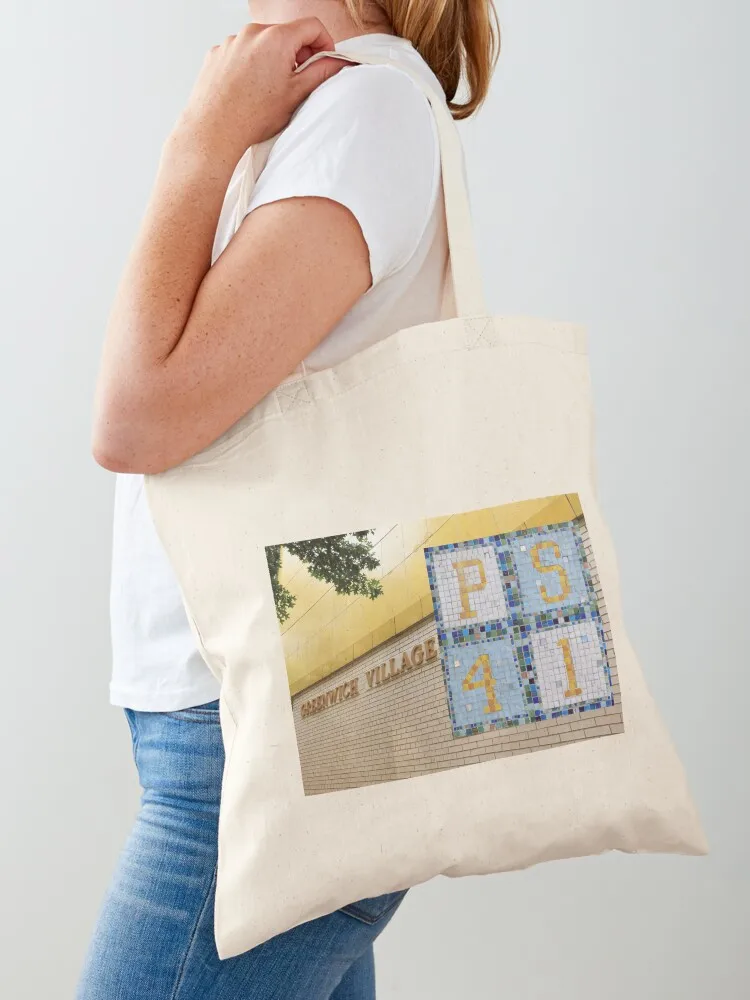 

Greenwich Village School, PS 41 Tote Bag Shopper bag sacs de shopping shopper bag women canvas Portable shopping