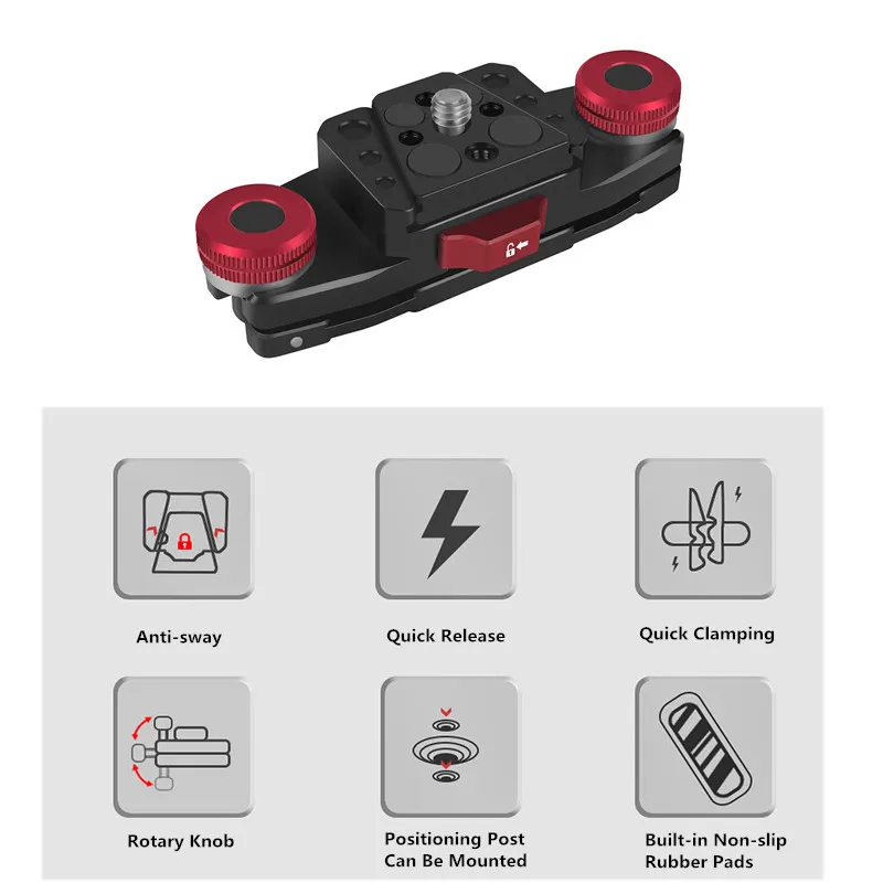 Câmera cintura cinto clip, Quick Release V placa montagem, Anti-shake interruptor rápido adaptador, SLR alça de ombro, tripé braçadeira titular, novo