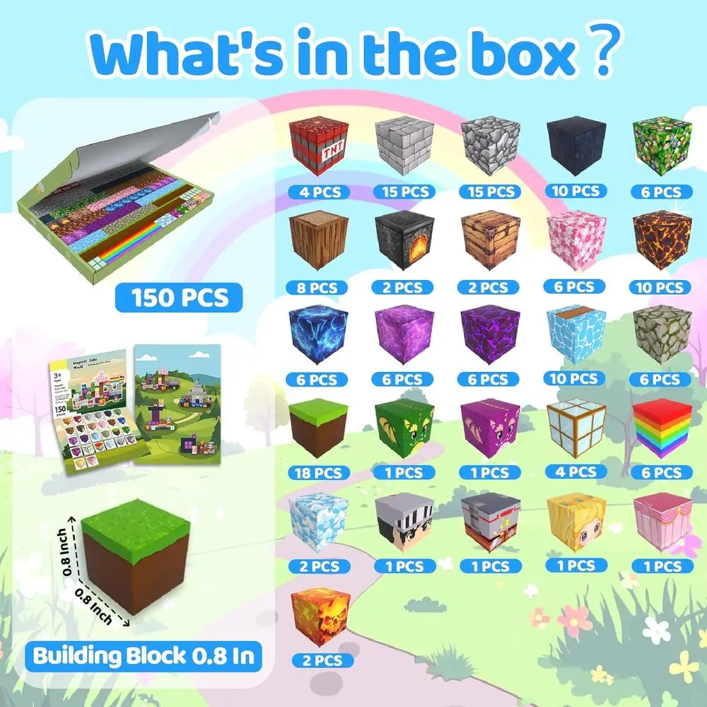 Magnetyczne klocki edukacyjne STEM dla dzieci w wieku 3-12 lat, zabawki magnetyczne sensoryczne dla chłopców i dziewcząt