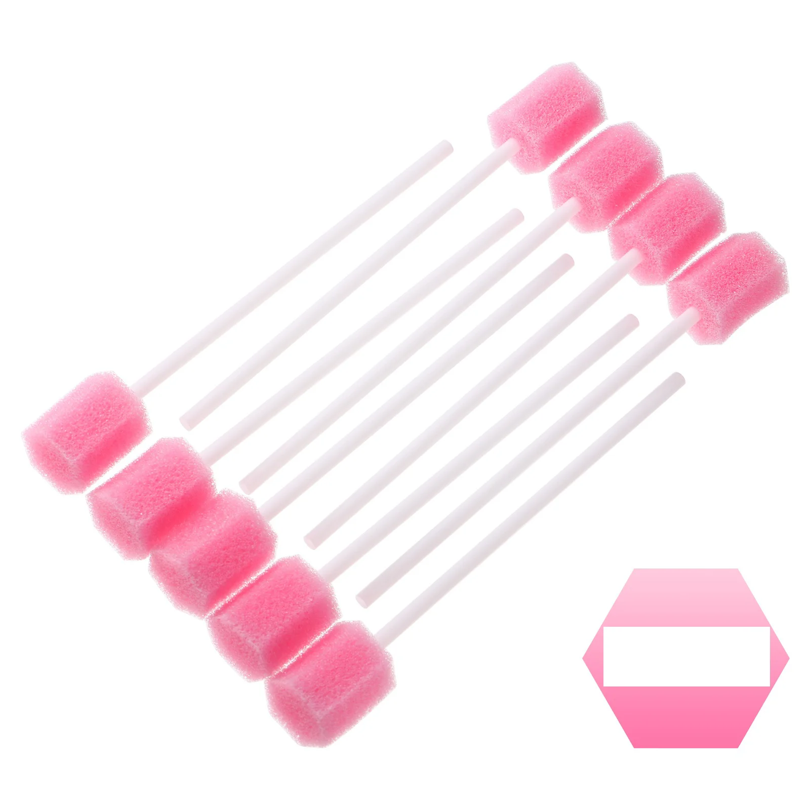 Healifty 100pcs Disposable Oral Care Sponge Swabs Tooth Cleaning Mouth Swabs Practical Mouth Care Swabs