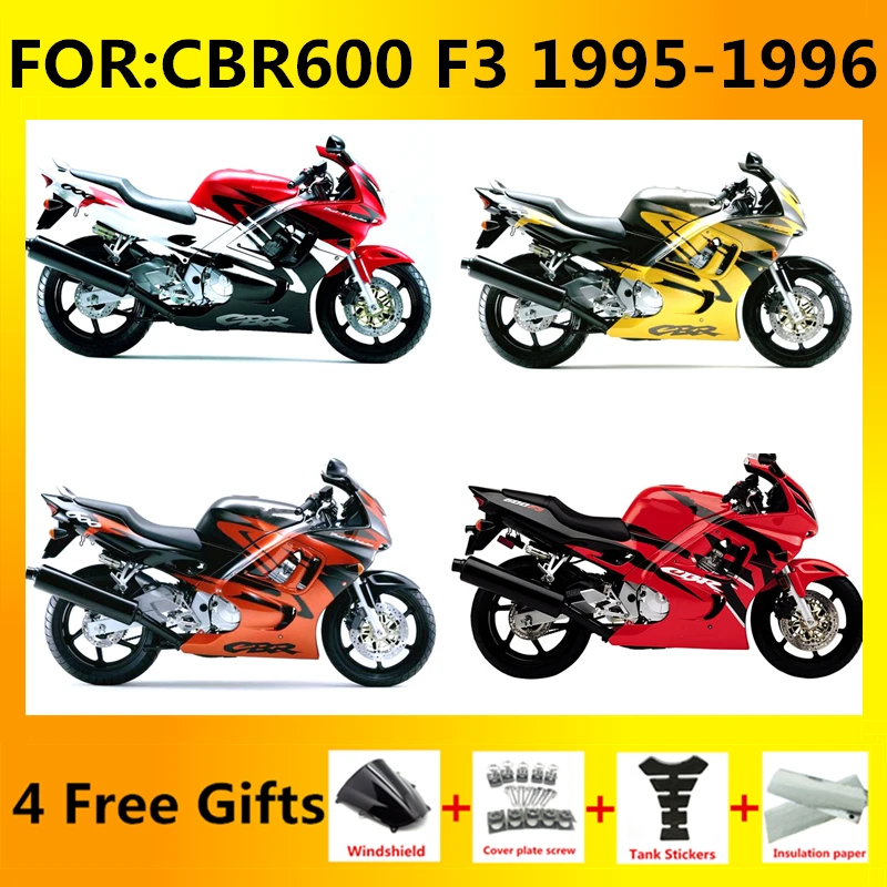 Motorcycle Fairing Set Body Kit fit Plastic For CBR600 CBR 600 F3 1995 1996 95 96 Accessories Full Bodywork fairings kits Cowl