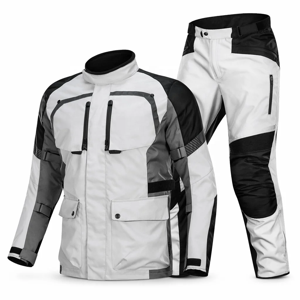 Waterproof Motorcycle Jacket Men 600D Oxford Removable Thermal Liner Ventilation Rally Adventure Riding Protective Jacket