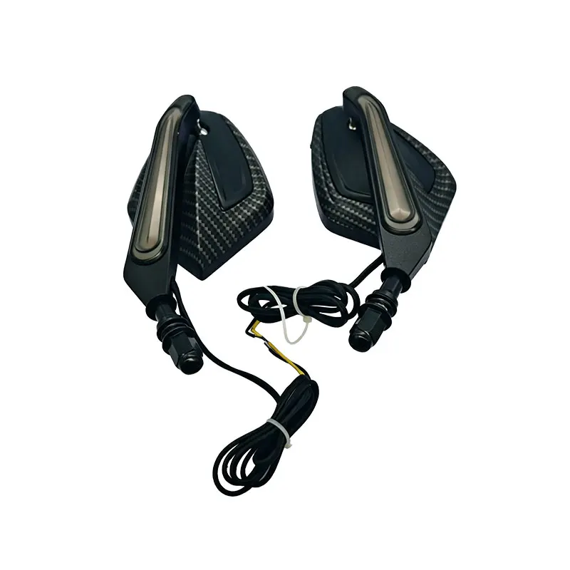 LED-Rückspiegel, Motorrad-Seitenspiegel, 12V, mit integriertem Blinker für Harley Dyna Softail Street Glide Road King Road Glide – Detail 8