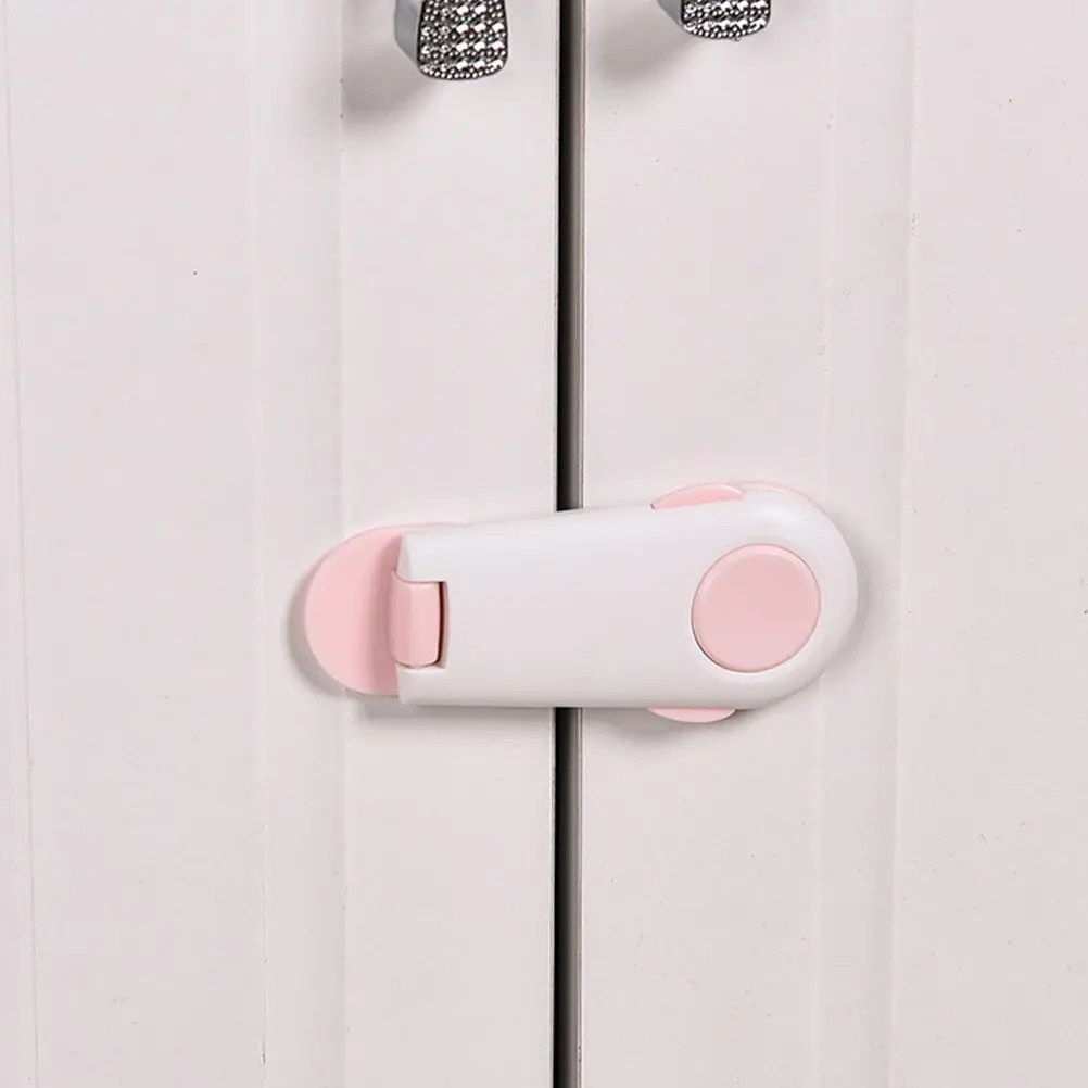

3Pcs Safety Lock Baby Cabinet Locks Adhesive Protective Childproof Drawer Lock for Home Office Kitchen Bathroom