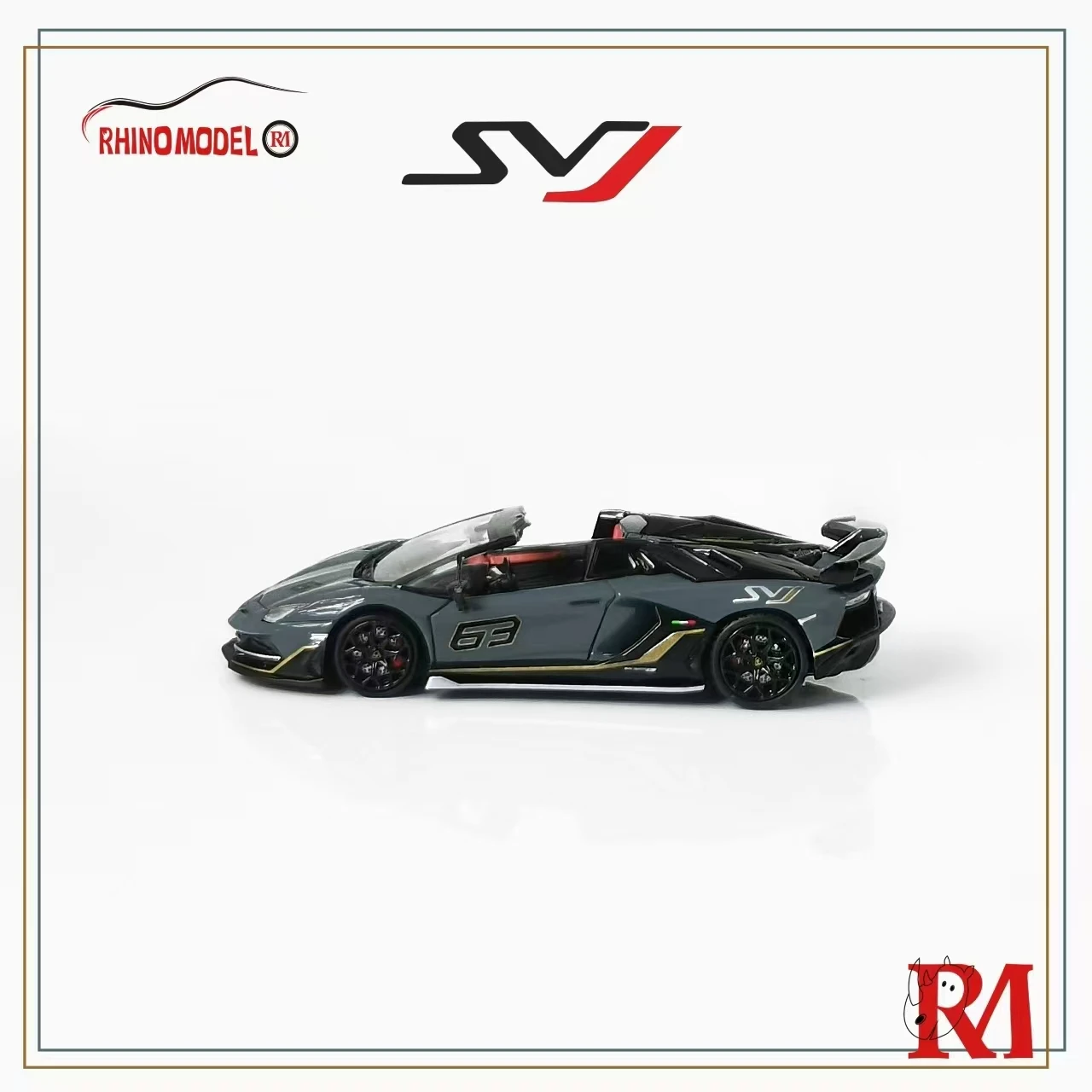 **Preorder**Rhino Model 1:64 Aventador svj Roadster Diecast Model Car