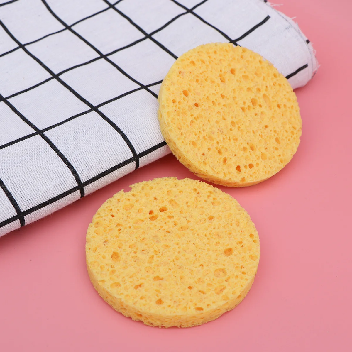 12 spugne in cellulosa compressa premium, uso quotidiano sicuro, pulizia del viso, rimozione del trucco, spugna per il viso in cellulosa