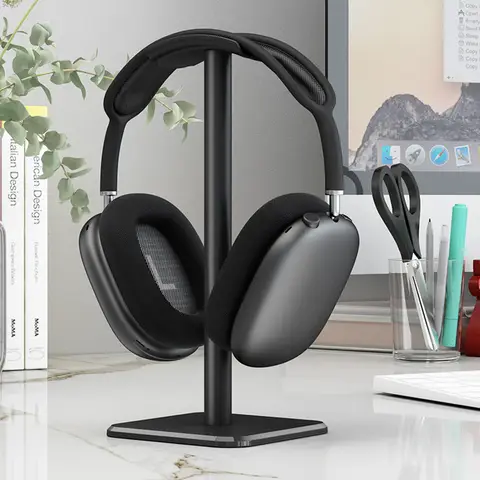 Headset Stand Aluminium Alloy Headphone Holder Rack Space Saving Desktop Organizer Display Vertical Bracket Hanger