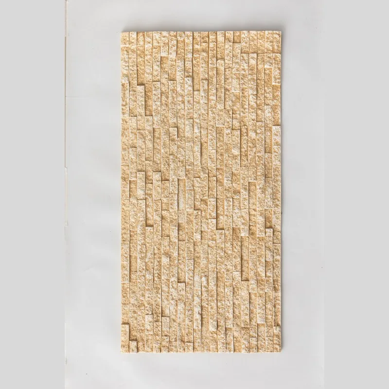 Exterior PU Stone Wall Panels PU Stacked Stone Effect Artificial  Decorative Faux Foam Brick Wall Designs Front House