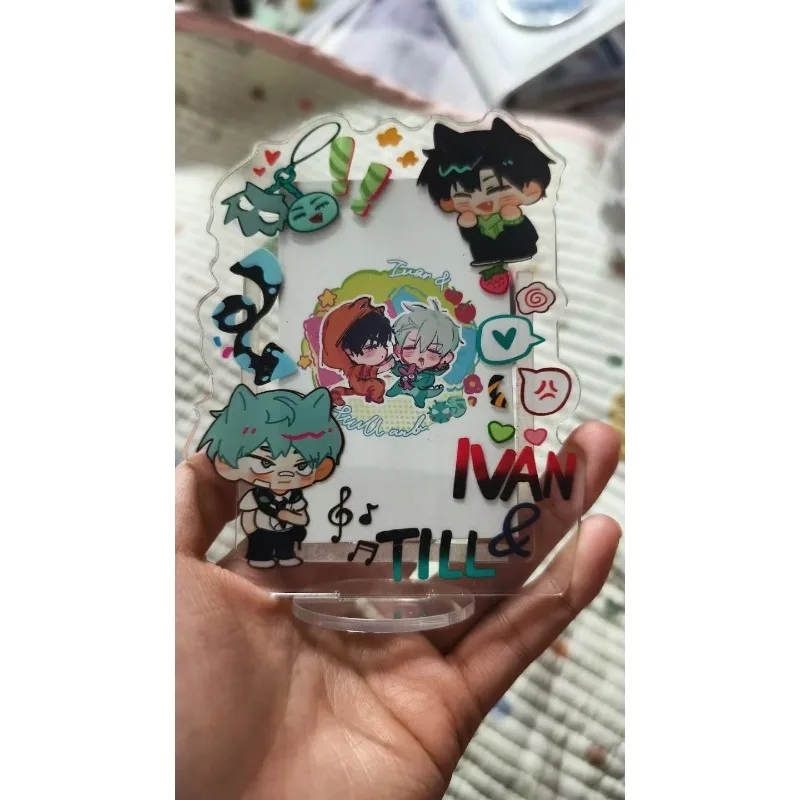 تلفزيون الغريبة المرحلة إيفان حتى 3 بوصة Kpop Photocard حامل صور حامل بطاقة تخزين حامل عرض إطار الصورة سطح المكتب الديكور #4