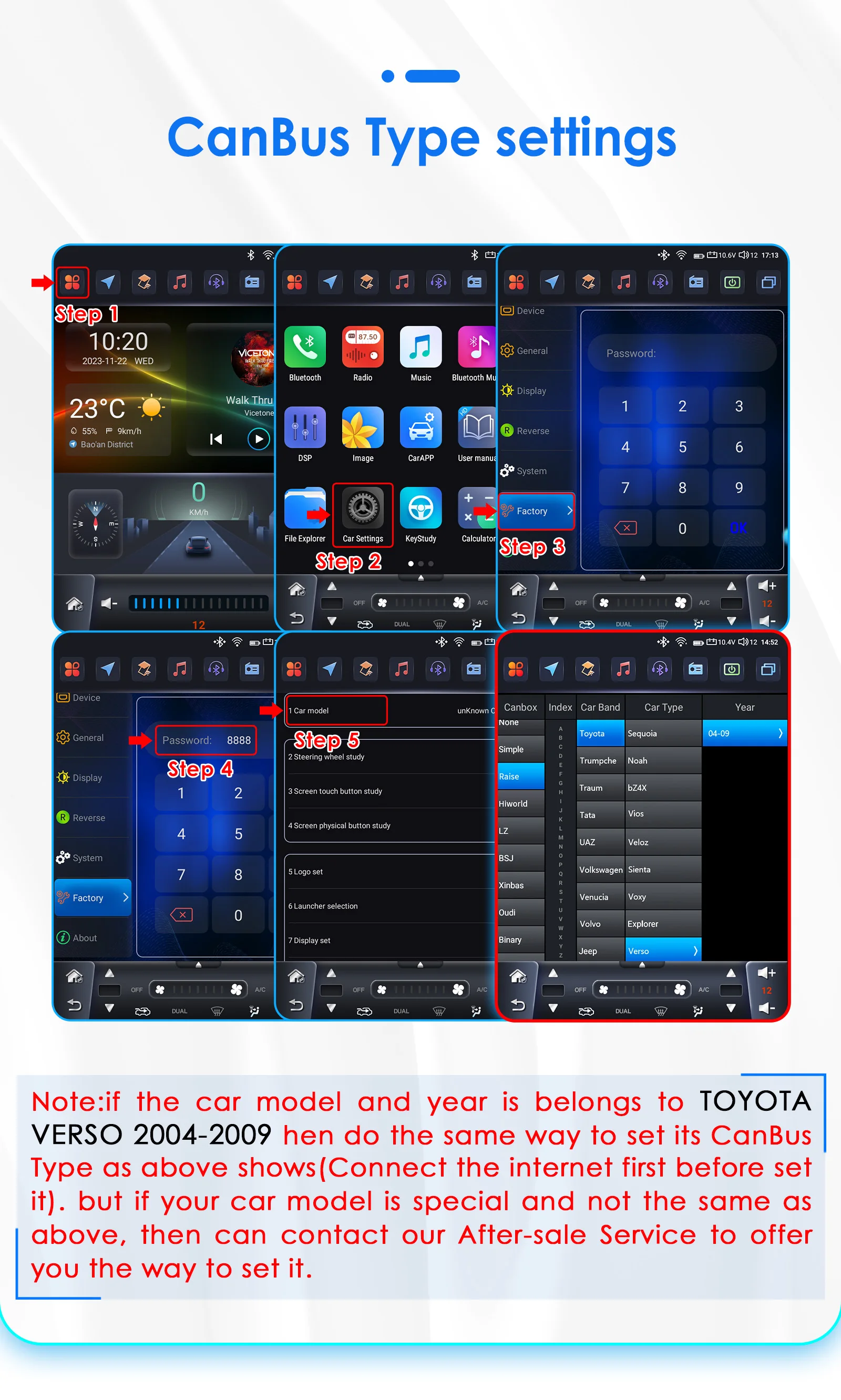 Hizpo 9,7" CarPlay Android Auto Autoradio für Toyota Verso 2004 - 2009 GPS Smart Multimedia Player Stereo 360 Kamera 4G WIFI RDS – Detail 40