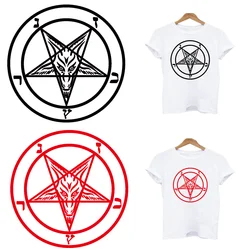 2 pz/lotto Devil Satan Iron On adesivo termoadesivi applicazioni di stiratura per abbigliamento adesivi per t-shirt a trasferimento termico